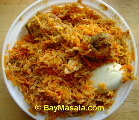 Hyderabad Dum Chicken Biryani image © BayMasala.com